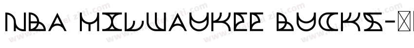 NBA Milwaukee Bucks字体转换